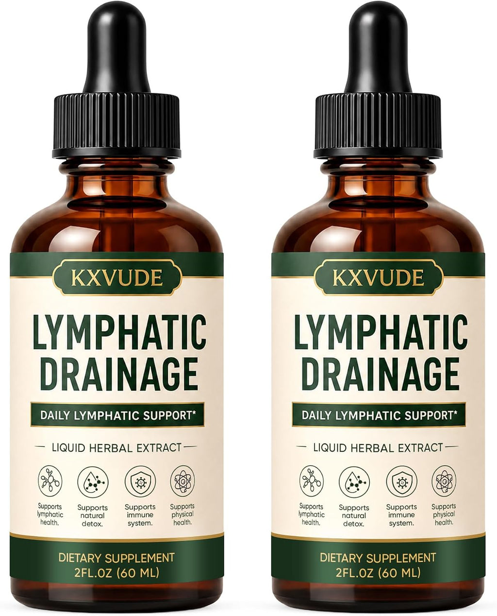 Lymphatic Drainage Drops, Bloat Relief & De-Puff, Immune & Lymph System Support Supplement, - Cleavers, Red Clover, Stillingia Root & Prickly Ash Bark, Fluid Retention, Vegan & Alcohol-Free, 2 Fl Oz - Image 7