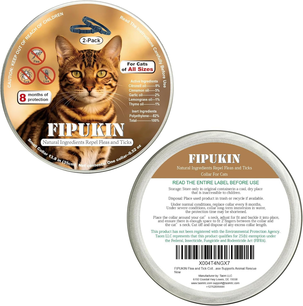 Cat grooming comb included with Monipgu collar set