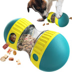 Bsisuerm dog puzzle toy green front view showing treat dispensing design