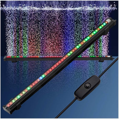 DaToo Submersible Aquarium Light 6Inch Fish Tank Light Bubbler Wall with Air Bubble Hole IP68 Waterproof Color Changing Led Light for Freshwater and Saltwater Aquariums Fish Tanks - Image 11