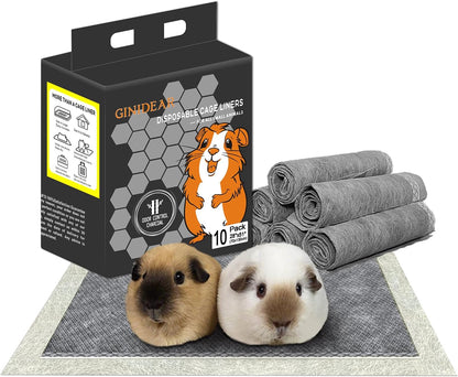 Guinea Pig Bedding, Disposable Guinea Pig Cage Liners, Charcoal Odor Controlling Absorbent Waterproof Pee Pads for Rabbits, Hamster and Other Small Animals. 18''x24'',24 Count - Image 11