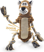 BUYPOW Funny Plush Dog Chew Toys, Squeaky Dog Toys, Interactive Tug of War Puppy Toys, Stuffed Dog Toys for Small, Medium and Large Dogs - Monkey - Image 12