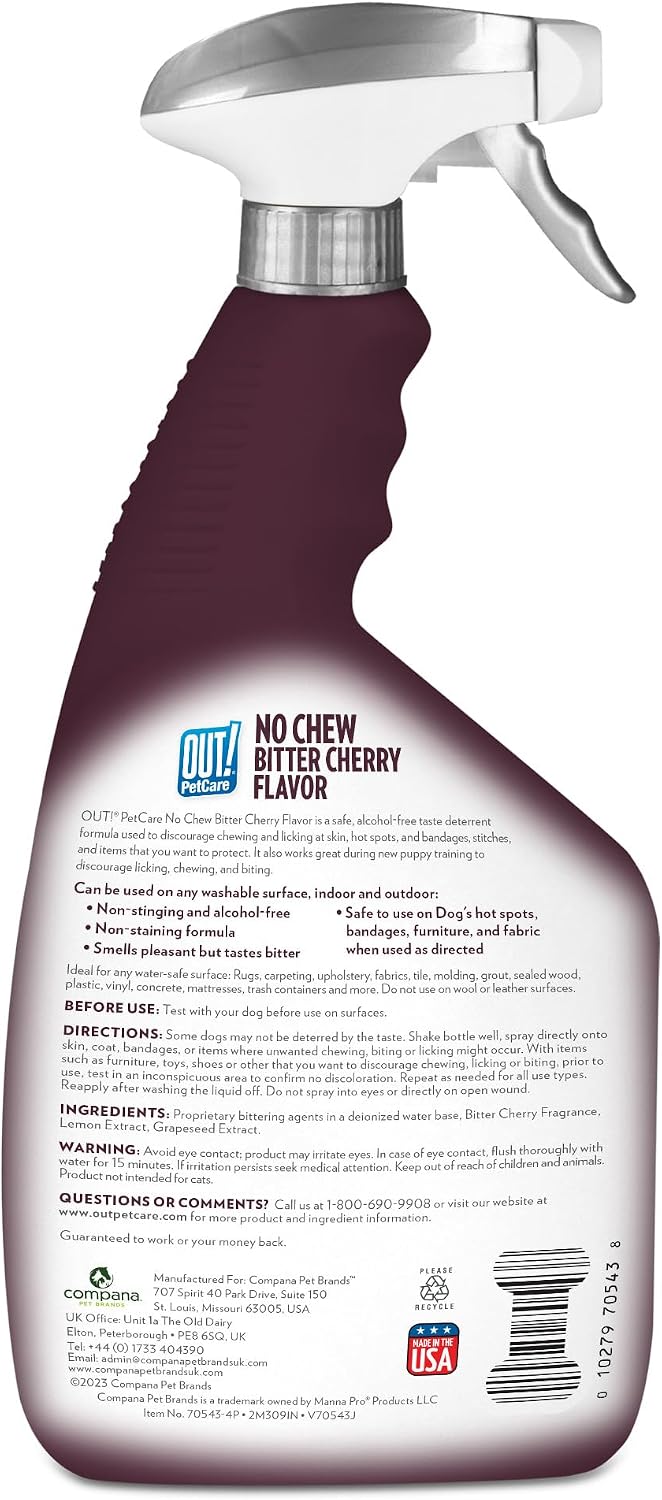 Out! PetCare dog training spray for chewing behavior