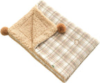 Jiupety Cat Blanket for Indoor Cats Washable Calming Cozy Pet Blankets Cat Throw Blanket with 2 PCS Fluffy Fur Balls Dog Blanket for Bed Couch Chair,Brown - Image 9