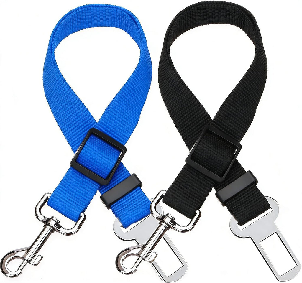 Elisel Elisel 2 Packs Adjustable Length Pet Dog Cat car seat Belt Pet seat Belt Pet Accessories for Dogs Cats and Pets (Black Pink) - Image 11