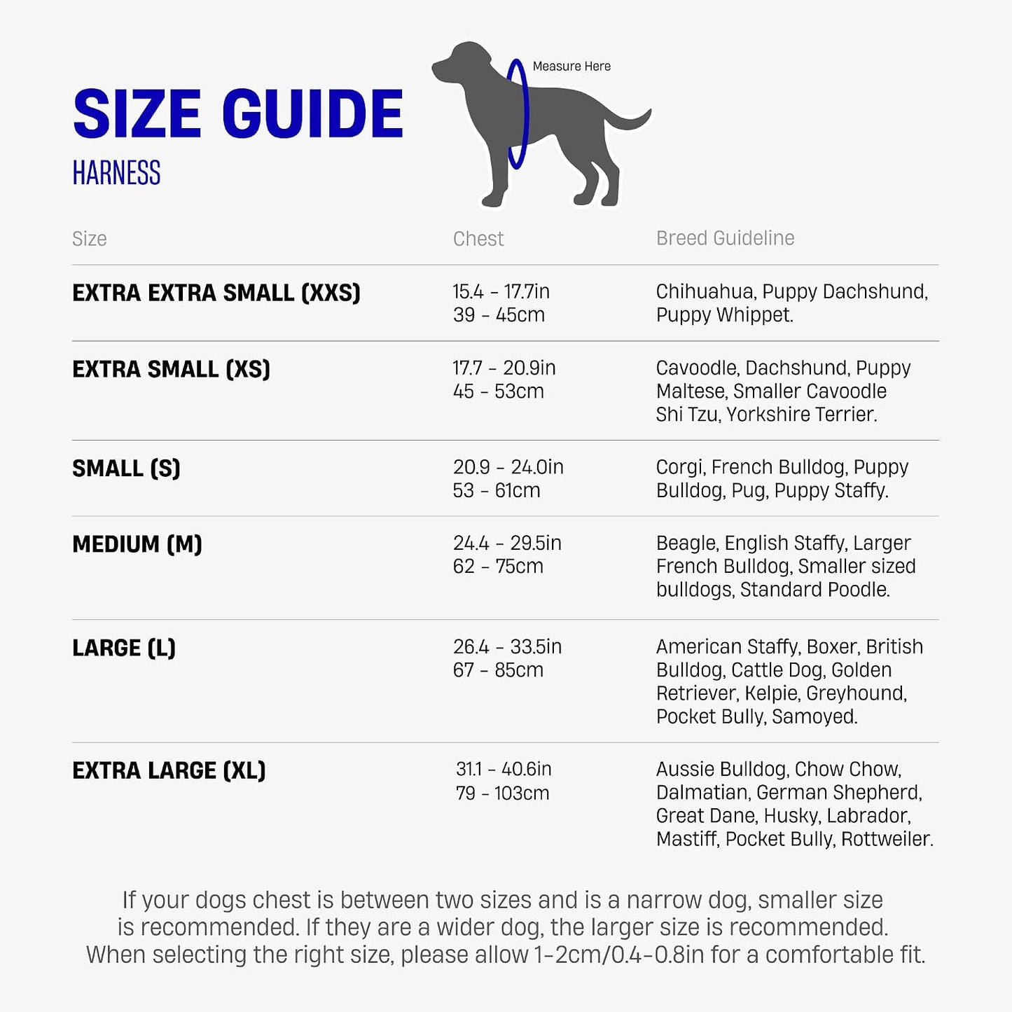 Dog Friendly Co. Dog Harness | Chafe Resistant Webbing, Adjustable Neck & Chest, and Heavy Duty D-Ring | Sturdy, Comfortable, Easy to Use | Classic Blue, Size L - Image 5