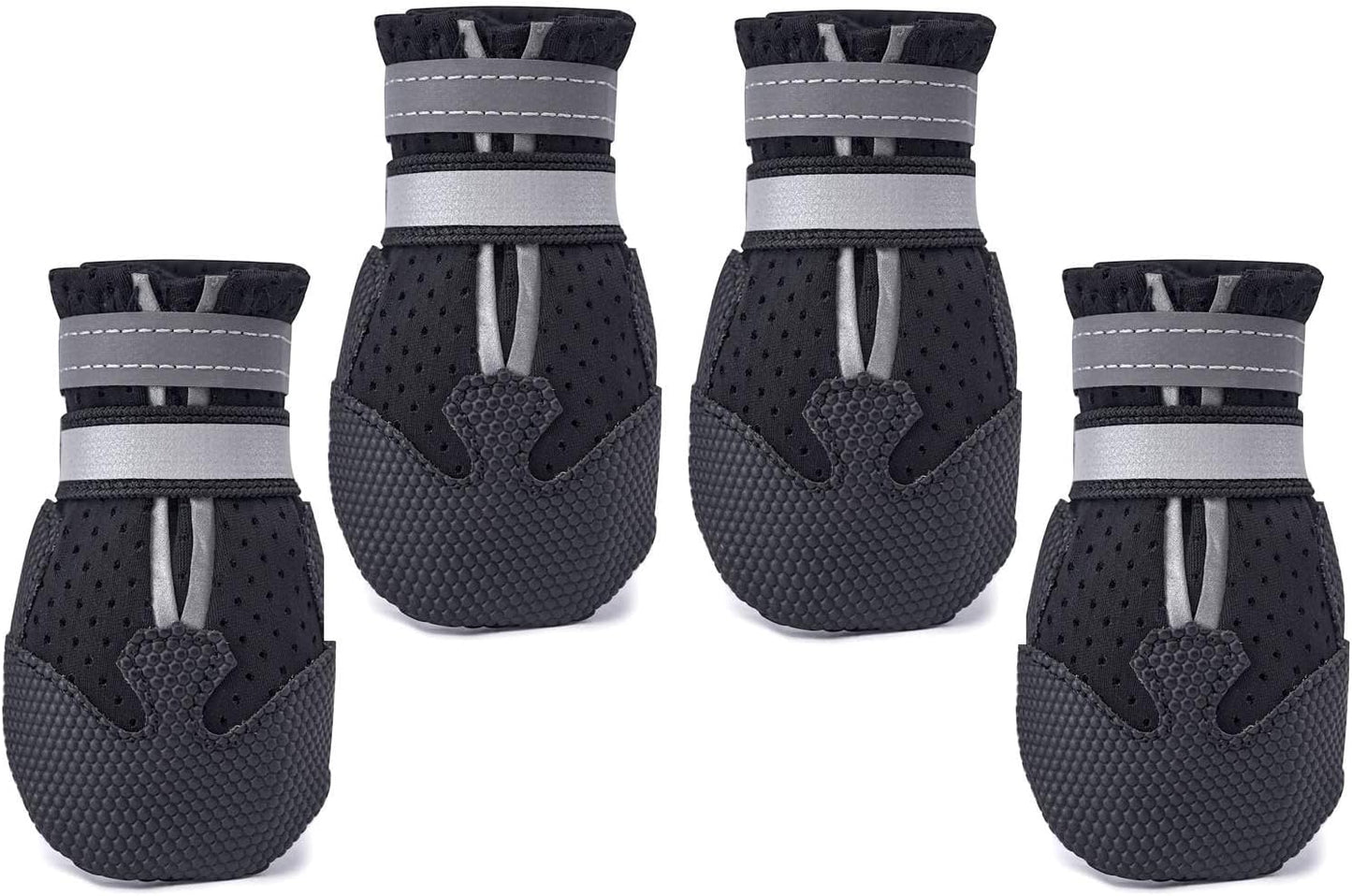 Dimicoo Breathable Dog Boots for Medium Large Dogs,Non-Slip Dog Shoes for Summer Hot Pavement,Lightweight Paw Protector Dog Booties for Outdoor & Indoor Hardwood Floors - Image 14