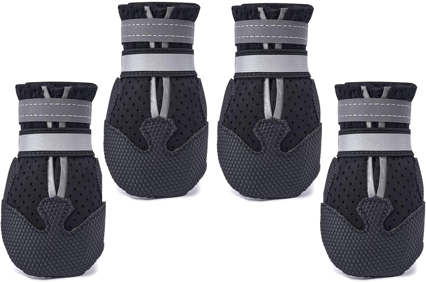 Dimicoo Breathable Dog Boots for Medium Large Dogs,Non-Slip Dog Shoes for Summer Hot Pavement,Lightweight Paw Protector Dog Booties for Outdoor & Indoor Hardwood Floors - Image 14