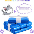 Seven layer odor barrier universal bags for feline waste pails