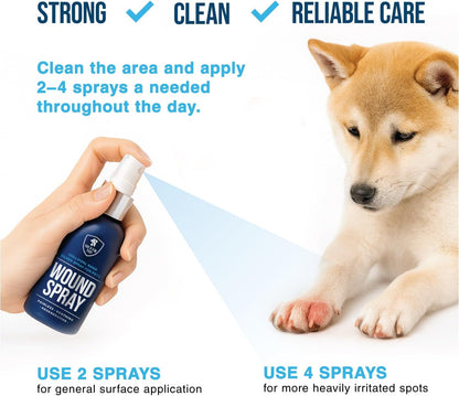SilverMD non-stinging cat wound care spray demonstrating the fine mist nozzle mechanism.