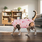 Kuoser spay recovery suit on a kitten