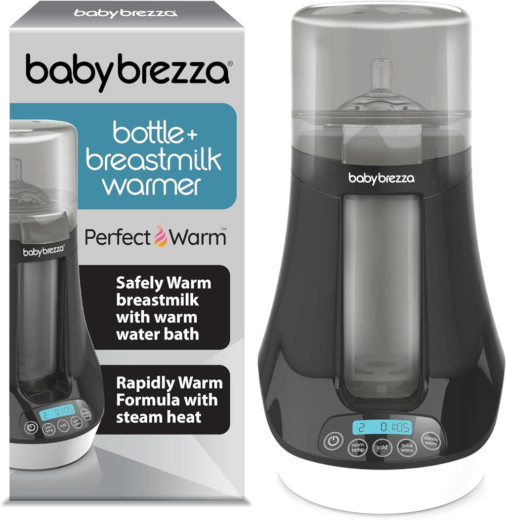Baby Brezza Fast Baby Bottle Warmer front view digital display