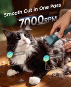oneisall Cat Clippers for Matted Hair, 5-Speed Quiet Cat Grooming kit - Image 2