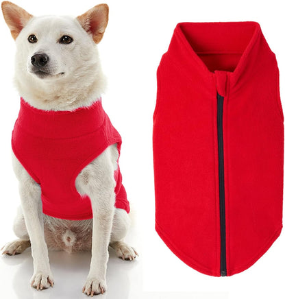 Gooby - Zip Up Fleece Vest, Fleece Jacket Sweater with Zipper Closure and Leash Ring, Pink, Medium - Image 9