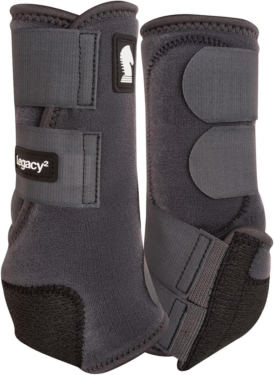 Classic Equine Legacy2 Support Boots, Front (Blue, Medium) - Image 10