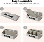 Folded flat GreenPetopia treat organizer for space saving