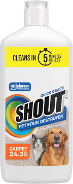 Shout Pet Stain Remover Spray, Color-Safe Multisurface & Carpet Cleaner Solution for Dog & Cat Urine, Feces, Vomit & Mud, Fights Odors & Remarking, Fast-Acting Cleans in 5 Minutes or Less, 22oz - Image 11