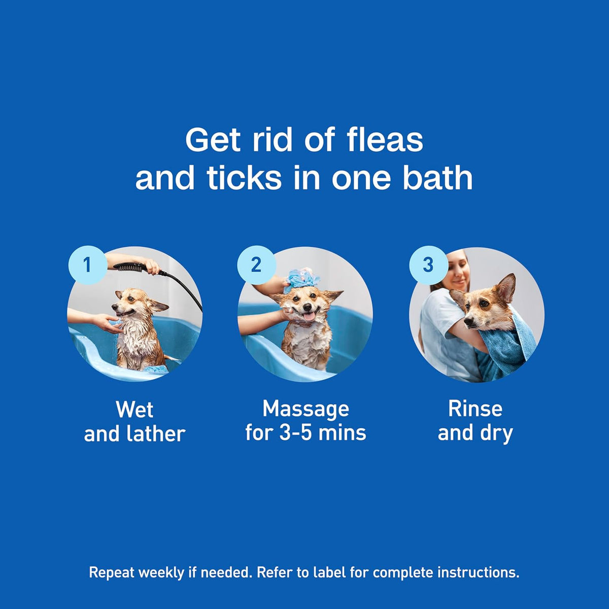 ADAMS Plus Flea and Tick Shampoo with Precor for Dogs, Cats, Puppies & Kittens, Treats Infestations, Kills Ticks, Flea Eggs & Lice, Cleans and Conditions Coat, 12 oz - Image 9