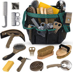 Terpup 13 piece horse grooming kit front view with mesh bag