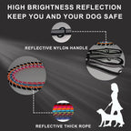 Zaler short dog leash side profile highlighting the thick climbing rope construction