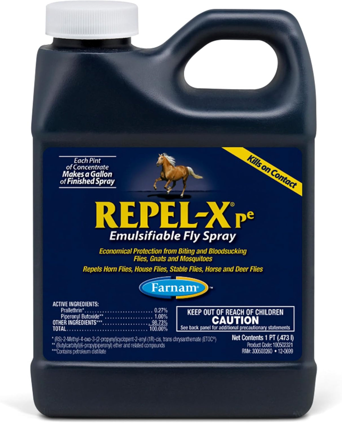 Farnam Repel-X pe concentrated fly spray front view container