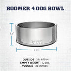 YETI Boomer 4 Tropical Pink rust resistant pet food bowl close up