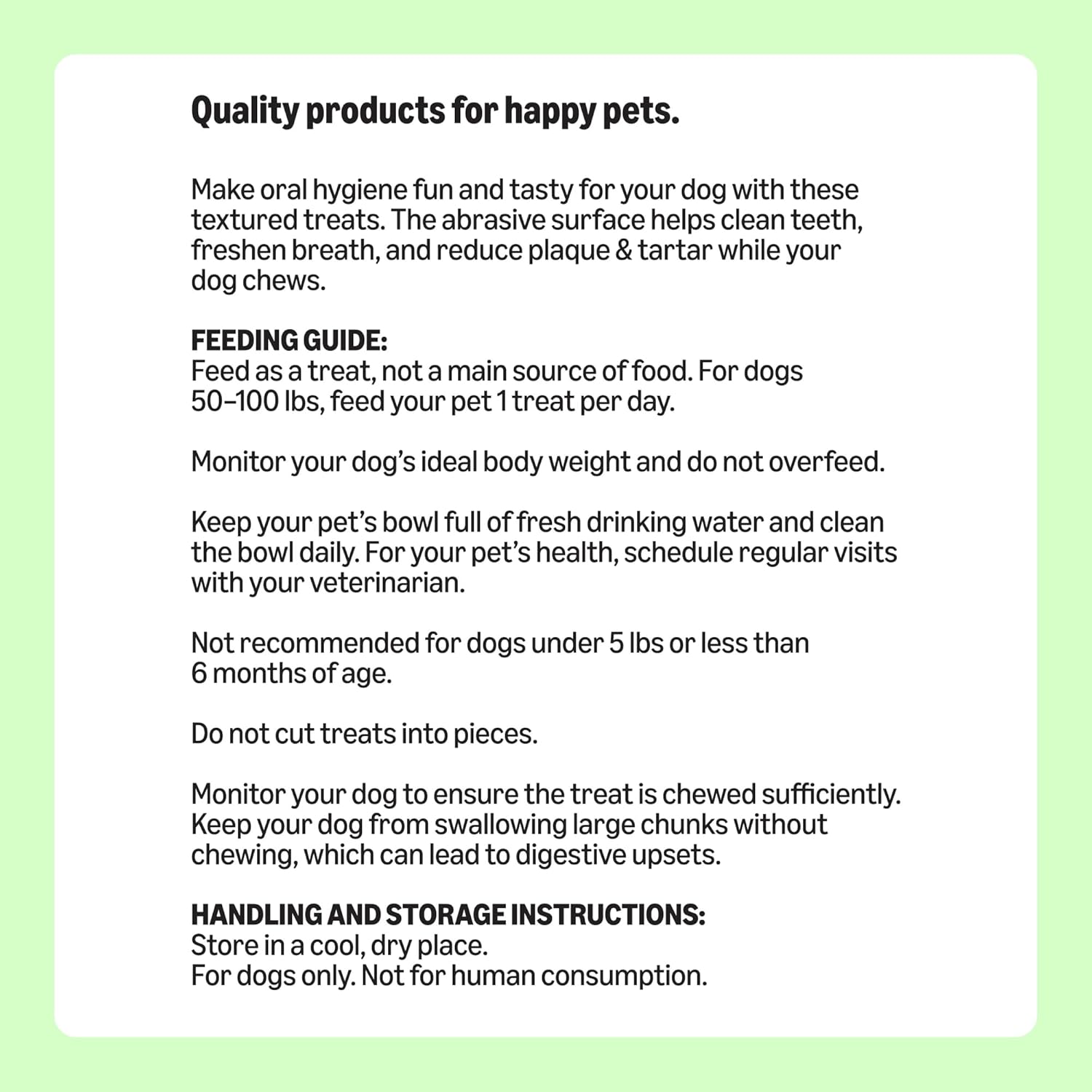 USA sourced professional canine breath freshening sticks from Amazon Basics