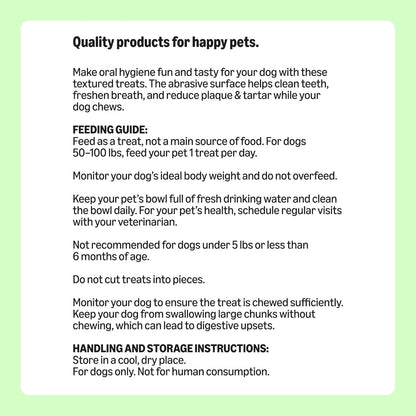 USA sourced professional canine breath freshening sticks from Amazon Basics