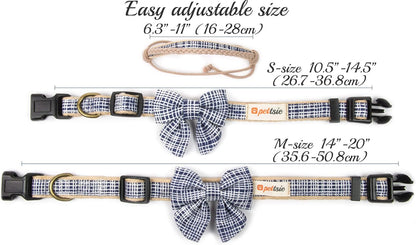 Premium dual layer hemp and soft cotton dog collar for sensitive skin