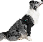 Suitical Recovery Sleeve for Dogs - Interchangeable, Single Sleeve Front Leg Protection for Post-Surgery, Hot Spots, or Skin Issues - Breathable, Machine Washable - L Black - Chest: 25.2-33.1 in - Image 14