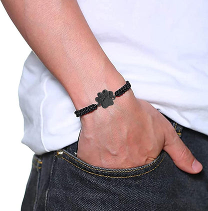 Stainless steel pet remembrance jewelry with engraved quote on charm
