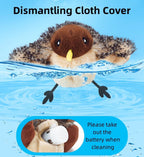 DABATO washable plush melody chaser cat toy with removable sound component