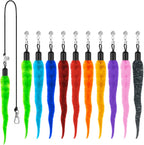 Kerros 10 piece cat worm toy pack front view showcasing colourful fuzzy refills