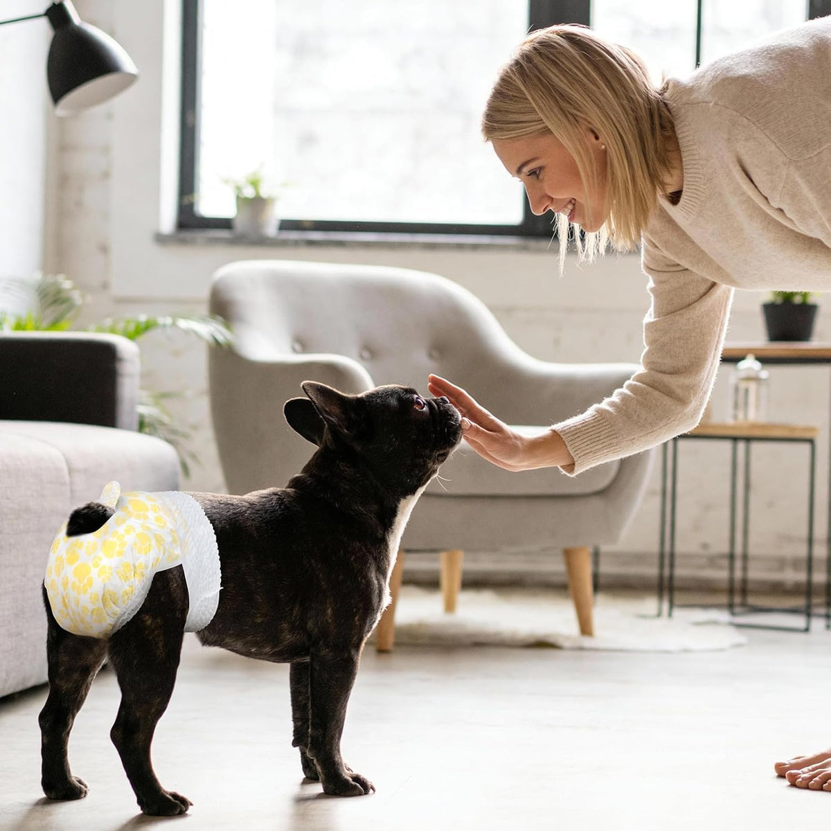 Pet Soft Disposable Dog Diapers Female, Pull Up Doggie Diapers for Female Dogs, 360 degreesStretchy Waist Puppy Diapers, Super Absorbent Doggy Diaper Leak Proof Design for Dogs in Heat (Small, Count, 20.0) - Image 9