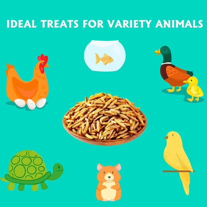 Adaman high protein dried insects food for ducks and wild birds