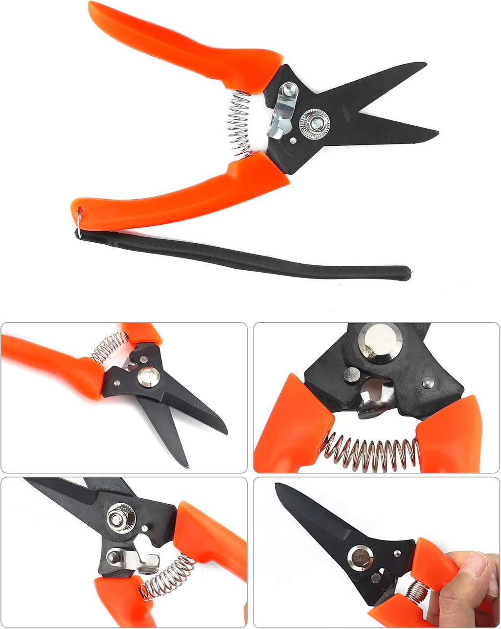 Side safety locking switch on professional animal hoof trimming shears
