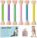 Dimensions and features of Retro Shaw cat chew rope set