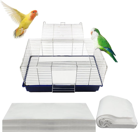 Buryeah 200 piece bird cage liner pack front view