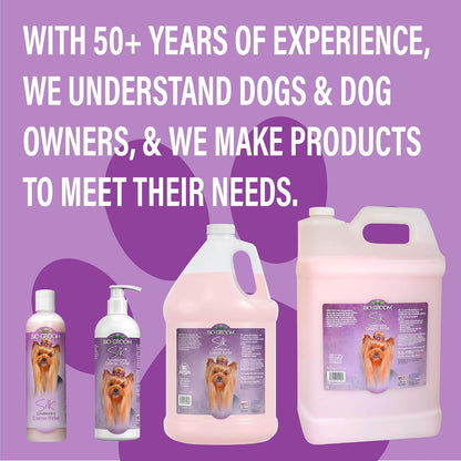 Bio-Groom pet conditioner bottle showing usage instructions