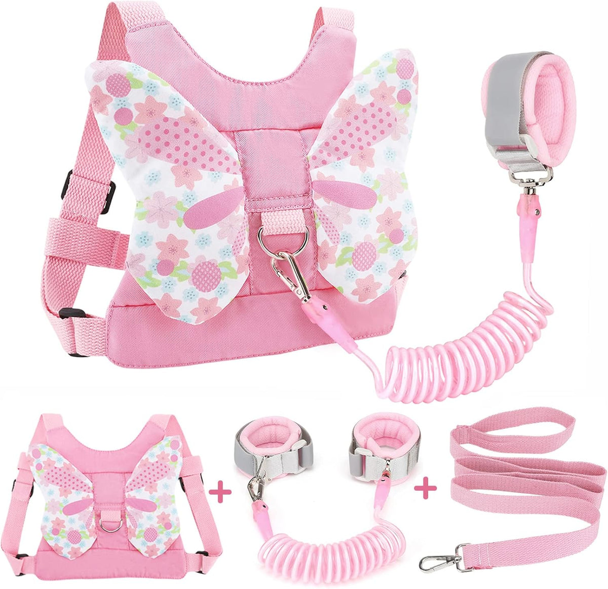 Accmor 3 in 1 toddler harness and leash front view