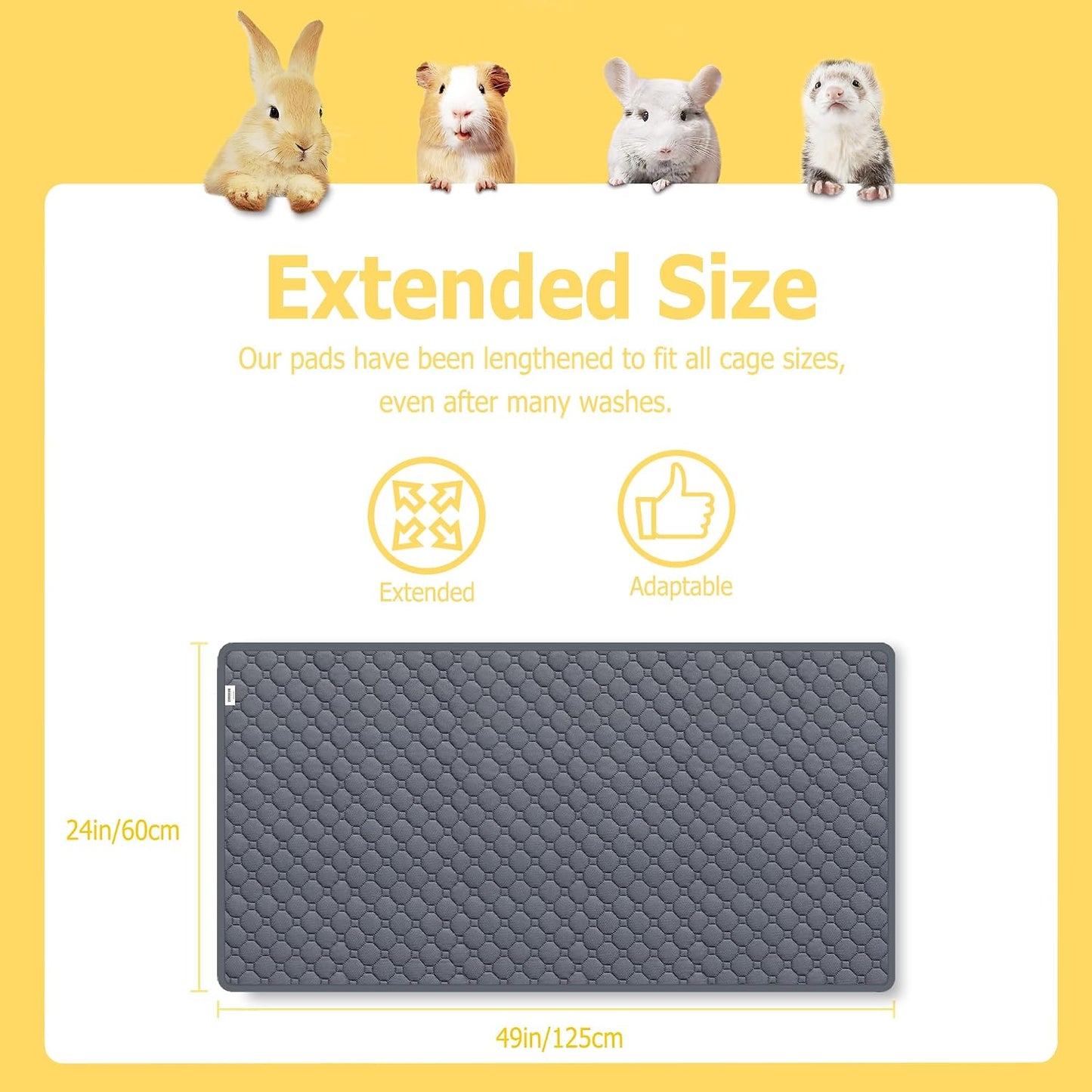Waterproof and anti-slip guinea pig pee pad