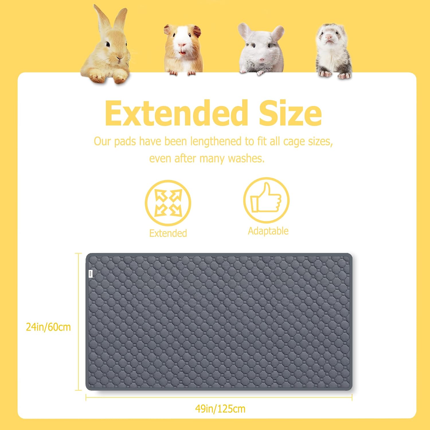 Waterproof and anti-slip guinea pig pee pad
