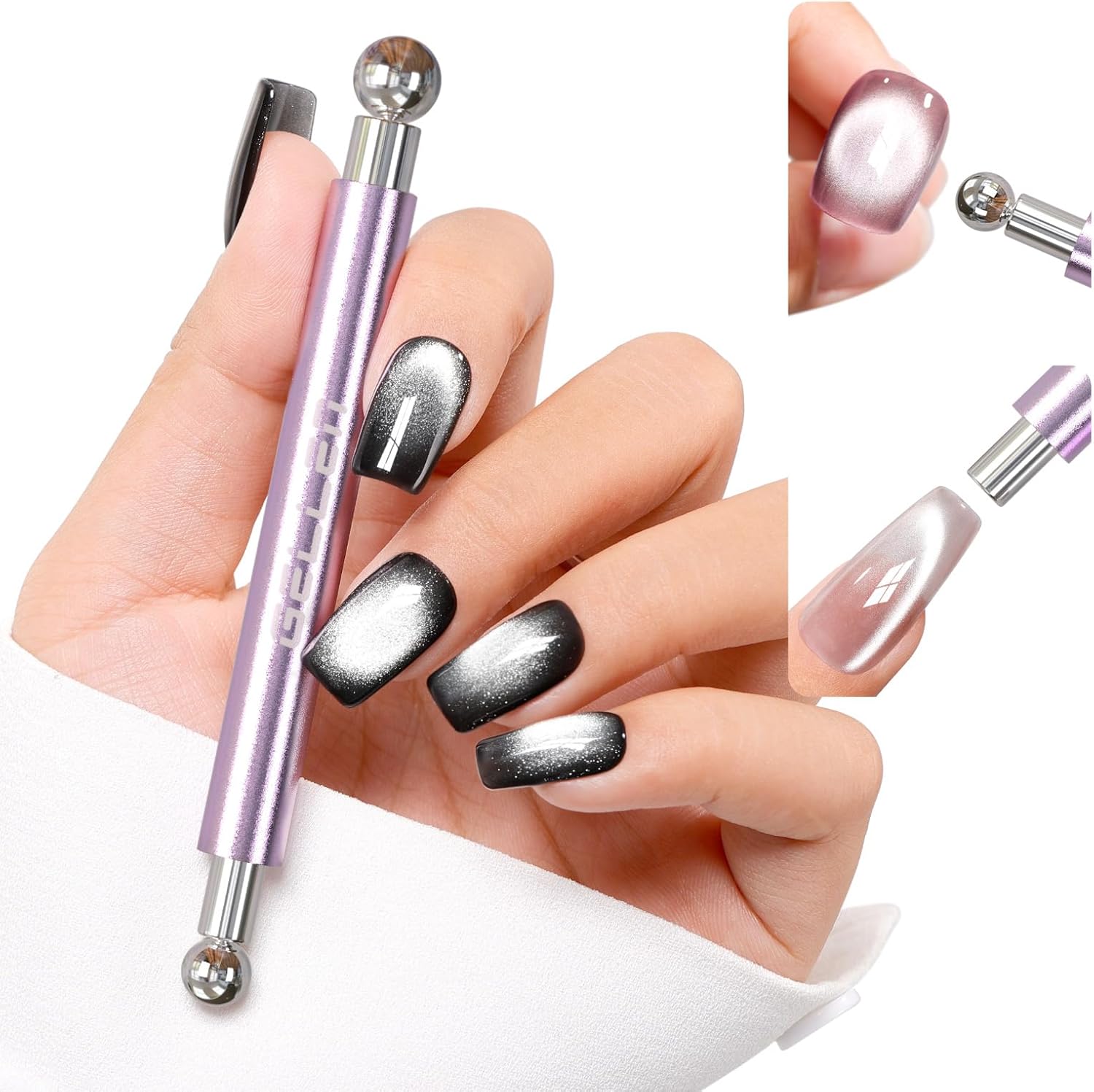 Gellen double-ended cat eye magnet stick front view