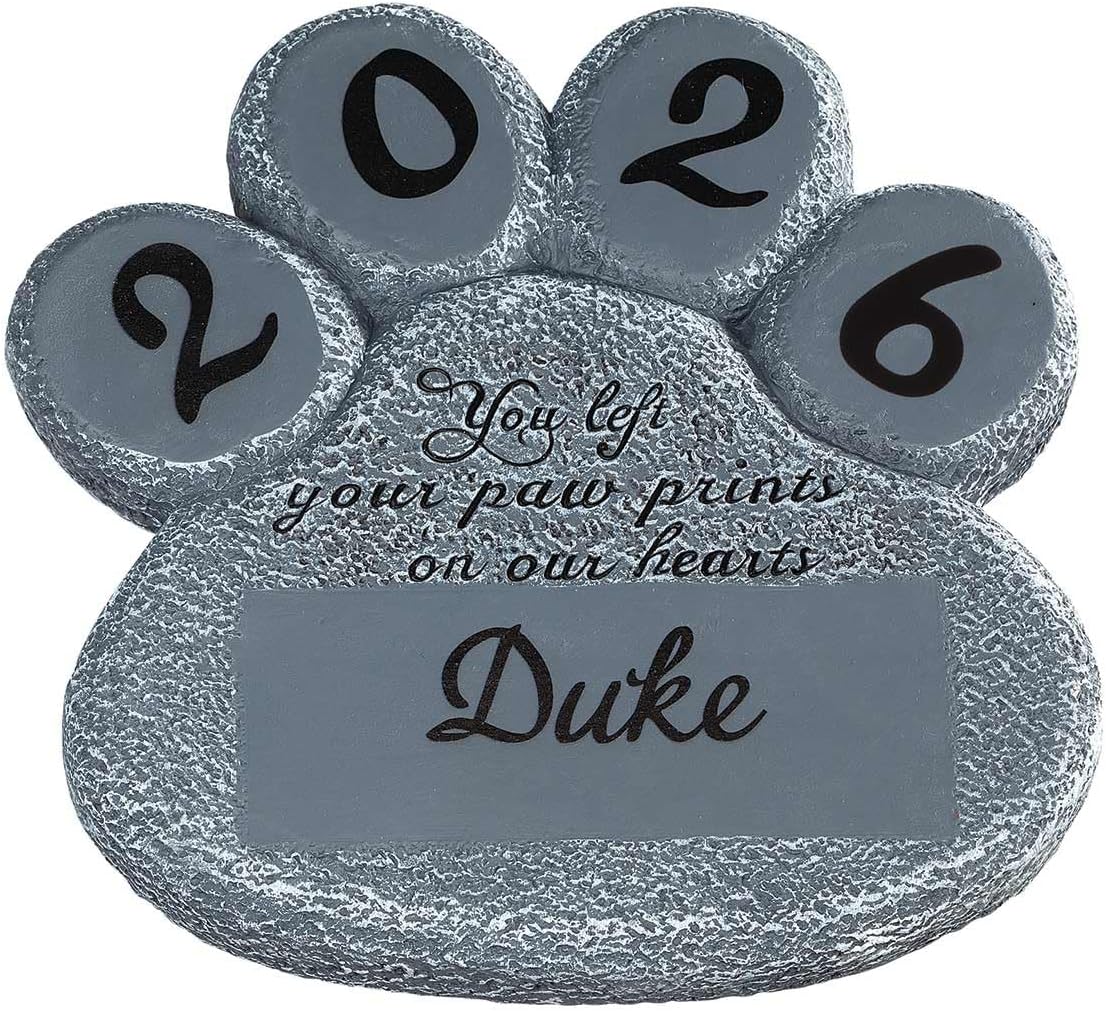 Fox Valley Traders Custom Forever Pet Memorial Garden Stone, Customized Indoor/Outdoor Dcor, Crafted with 100% Resin, Loss of Pet Sympathy Gift - Measures 12" Long x 7 1/2" Wide x 1/2" High - Image 12
