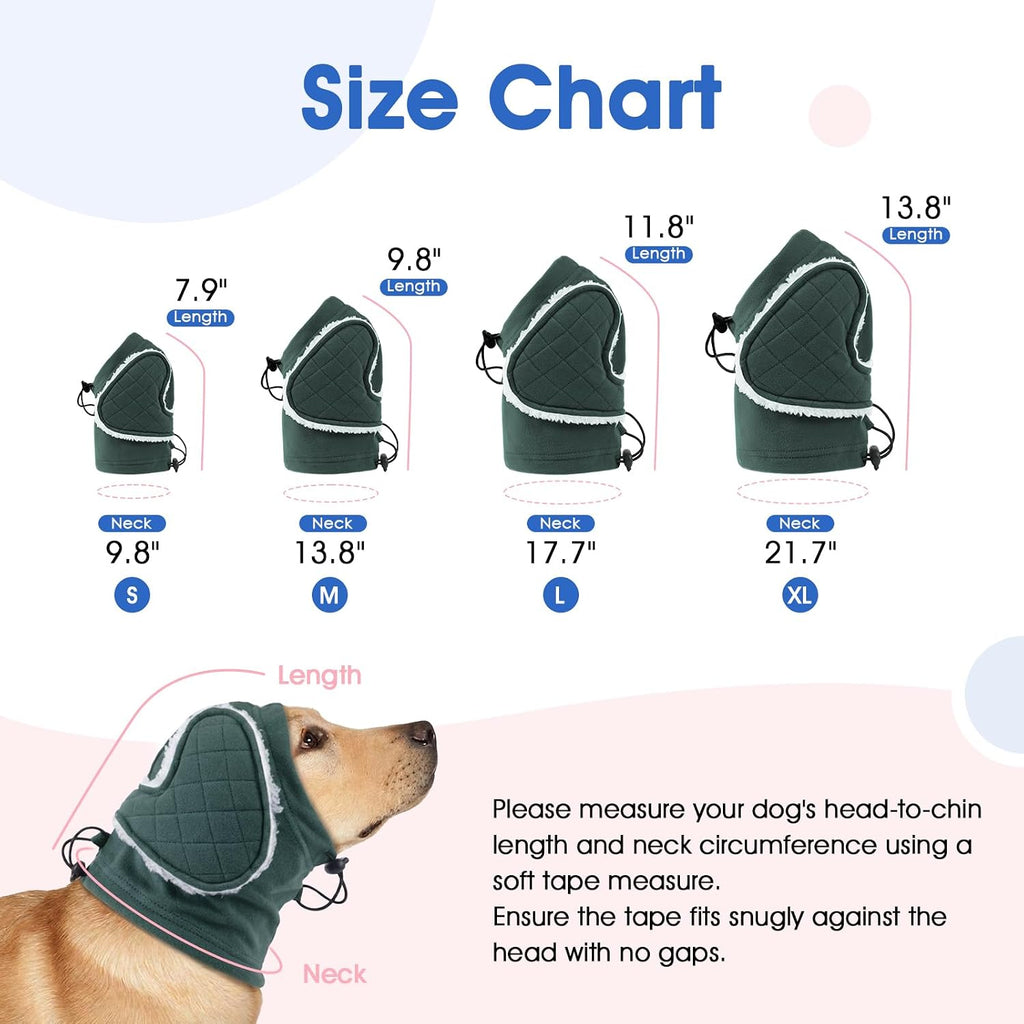 Morvigive anti anxiety ear wrap for dogs sound absorbing padding