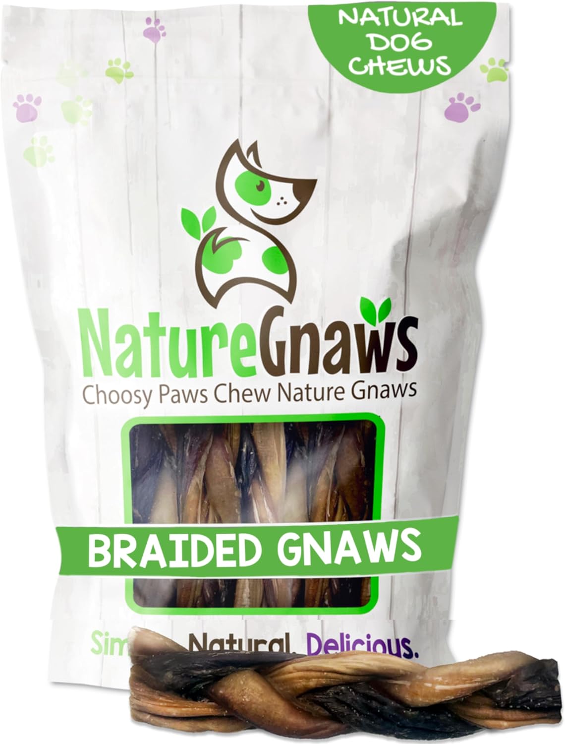 Nature Gnaws Bully Stick Springs for Dogs 7-8" (6 Count) - Long Lasting for Aggressive Chewers - Natural Curly Beef Dog Chew Bones - Rawhide Free - Image 9