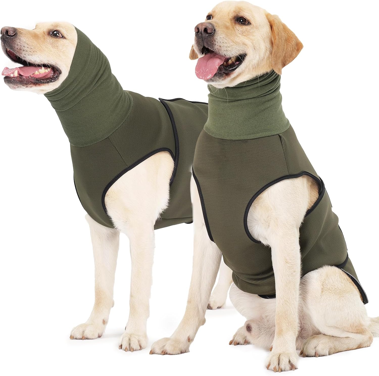 ROZKITCH Anti-Anxiety Dog Shirt, Breathable Pet Vest for Storms & Fireworks, Dog Calming Hoodie with Ear Cover for Separation Relief NavyBlue XL - Image 11