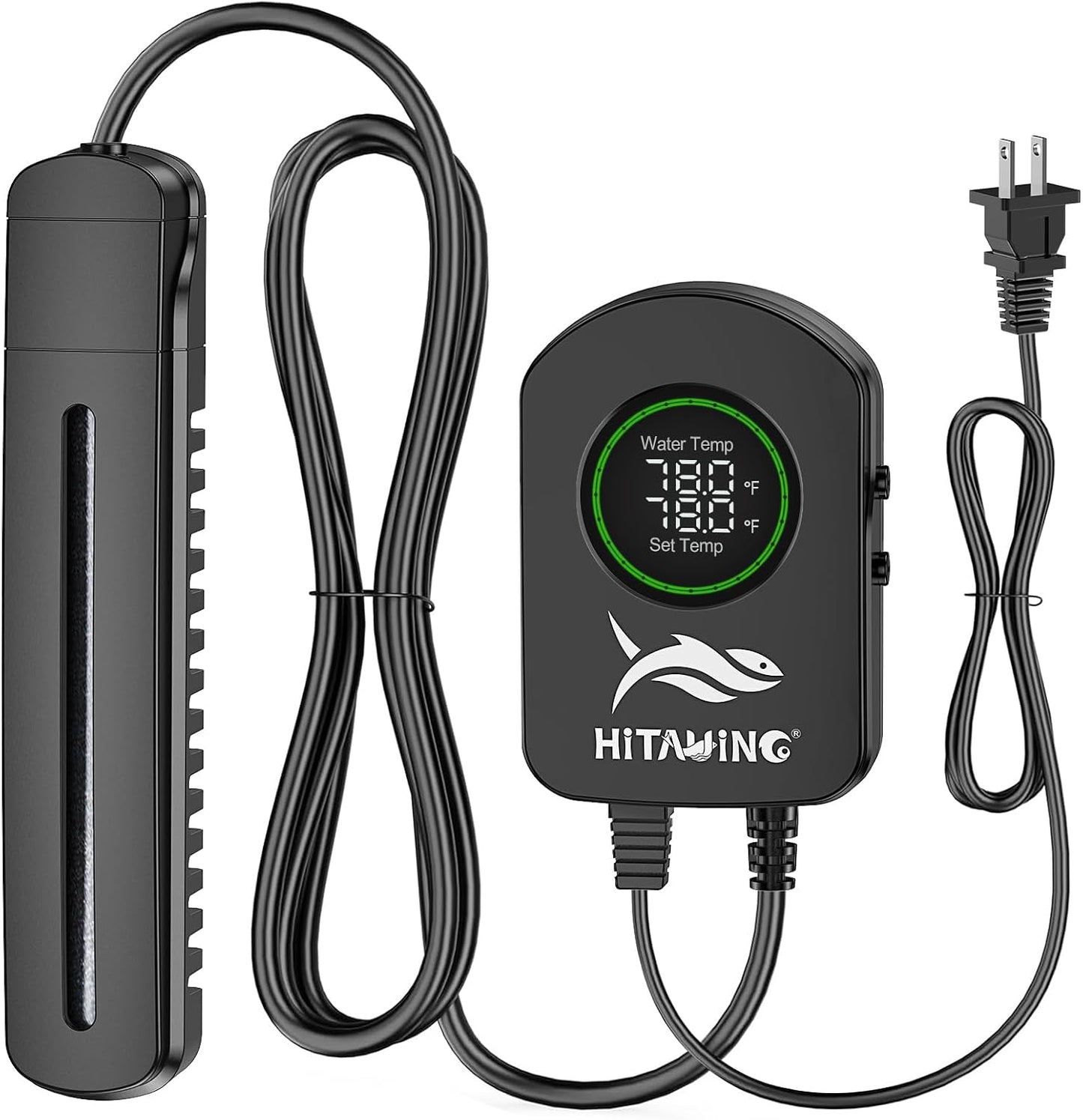 HANLESHUKA heater installed in a freshwater fish tank