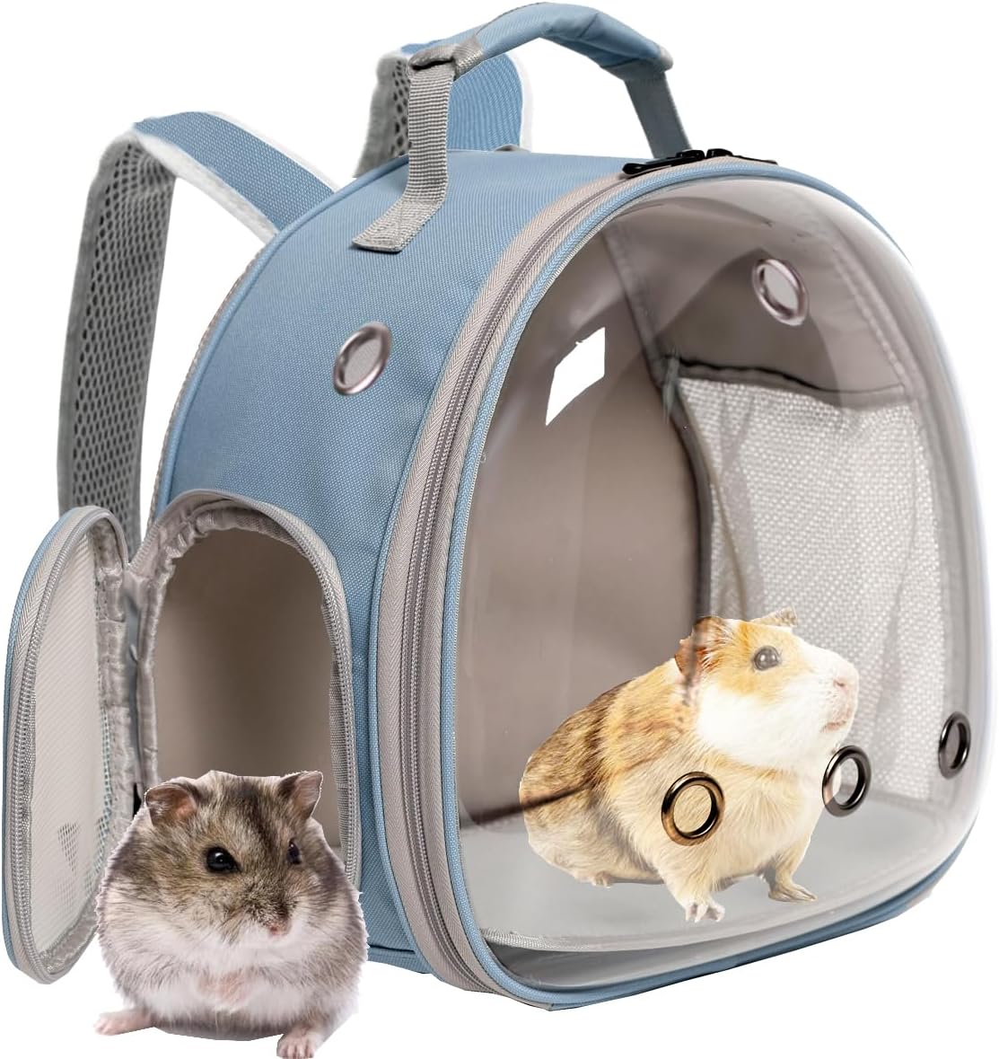 Small Animal Travel Carrier with Absorbent Pad Set, Pee Pad with Leak-Proof Quick-Dry Design for Guinea Pig,Portable Bearded Dragon Bag for Sugar Glider,Hedgehog,Rat,Bunny,Rat - Image 13