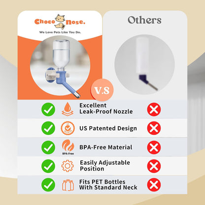 Packaging details of the authentic USA imported Choco Nose H590 pet water bottle.